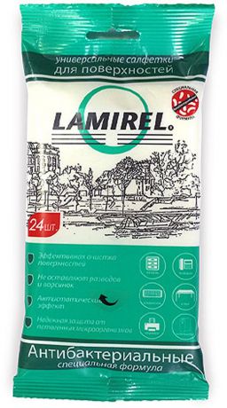 Lamirel LA-61617 антибактериальные универсальные чистящие салфетки для электроники, 24 шт