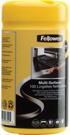 Fellowes FS-99715 салфетки для любых поверхностей, 100 шт
