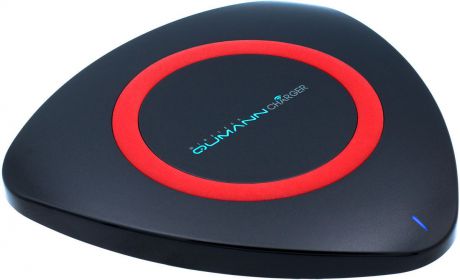 Беспроводное зарядное устройство Qumann QWC-01 Wireless Delta Qi Charger, Black Red