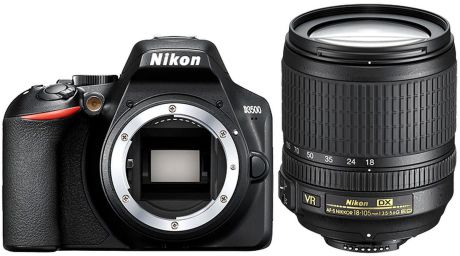 Зеркальная фотокамера Nikon D3500 18-140mm, цвет: черный