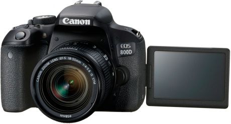 Зеркальный фотоаппарат Canon EOS 800D Kit 18-55 IS STM, 1895C002, черный