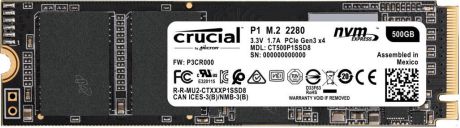 SSD накопитель Crucial P1 500GB, CT500P1SSD8