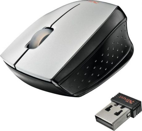 Мышь Trust Isotto Wireless, беспроводная, цвет: черный, серебристый