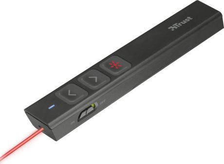 Мышь Trust Sqube Ultra-Slim Wireless Presenter, беспроводная, цвет: черный, серый