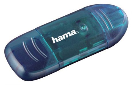 Устройство чтения карт памяти Hama H-114730 USB2.0, 00114730, синий