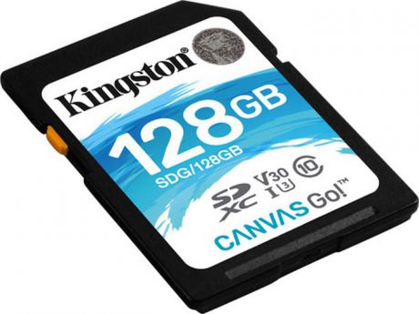 Карта памяти Kingston Canvas Go! UHS-I Class U3 V30, SDG/128GB, 128GB