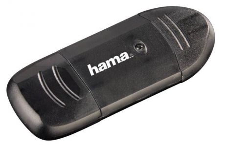 Устройство чтения карт памяти Hama H-114731 USB2.0, 00114731, черный