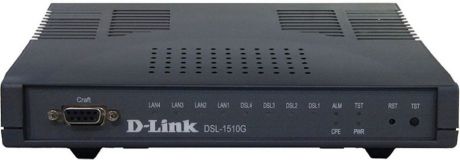 Модем xDSL D-Link DSL-1510G + роутер, DSL-1510G/A1A, черный