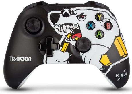 Контроллер беспроводной кастомизированный Microsoft Xbox One "КХЛ. Трактор" RAINBO RBW-XB048