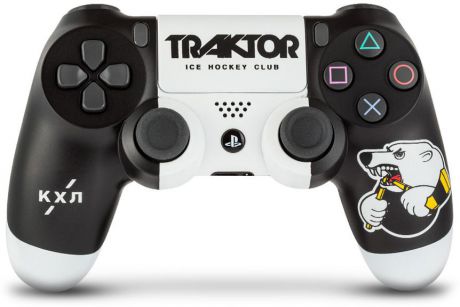 Контроллер беспроводной кастомизированный Sony DualShock 4 "КХЛ. Трактор" RAINBO RBW-DS068