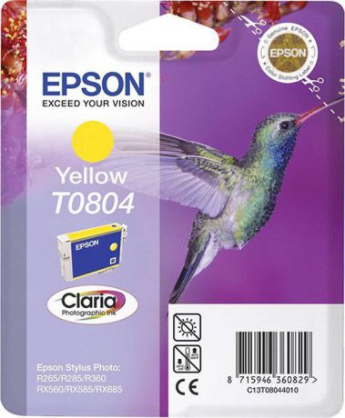 Картридж Epson T0804 (C13T08044011), желтый