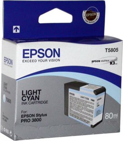 Картридж Epson T5805 (C13T580500), светло-голубой