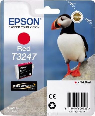 Картридж Epson T3247 (C13T32474010), красный