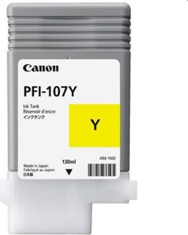 Картридж струйный Canon PFI-107Y 6708B001 для Canon iP F680/685/780/785, Yellow