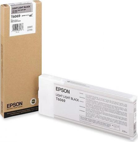 Картридж Epson T6069 (C13T606900), светло-серый