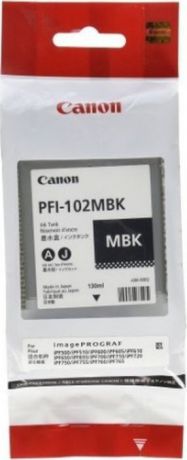 Картридж струйный Canon PFI-102MBK 0894B001 для Canon iPF500/600/700/610/710, Matte Black