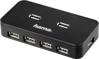 Разветвитель Hama Active1:7 00039859 USB 2.0, цвет черный