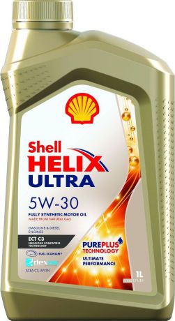 Моторное масло Shell Helix Ultra ECT C3, синтетическое, 5W-30, 1 л