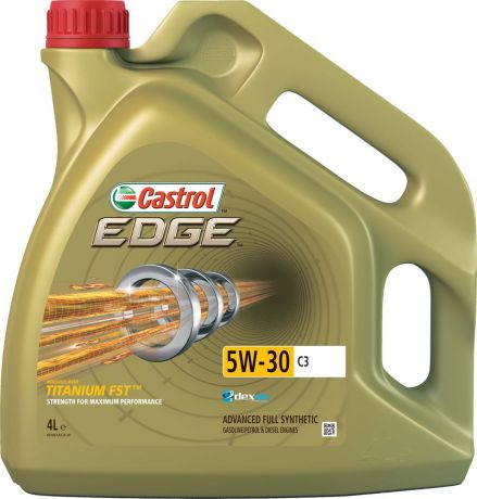 Масло моторное Castrol "Edge", синтетическое, класс вязкости 5W-30, C3, 4 л