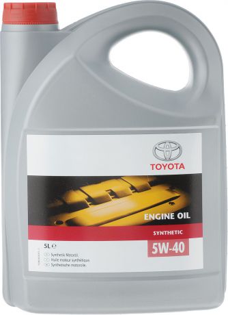 Моторное масло Toyota "SAE SM/CF A3/B3/B4", синтетическое, класс вязкости 5W40, 5 л