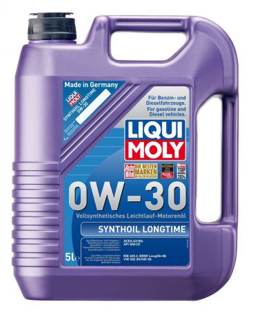 Масло моторное Liqui Moly "Synthoil Longtime", синтетическое, 0W-30, 5 л