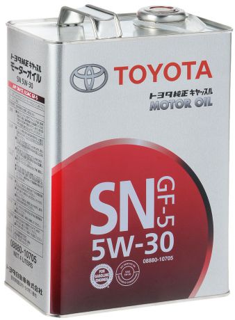 Масло моторное "Toyota", синтетическое, класс вязкости 5W-30, 4 л