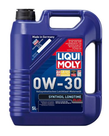 Масло моторное Liqui Moly "Synthoil Longtime Plus", синтетическое, 0W-30, 5 л