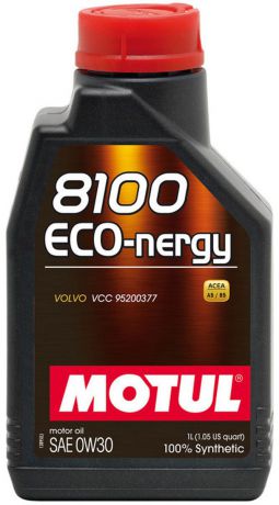 Масло моторное Motul "8100 Eco-Nergy", синтетическое, 0W-30, 1 л