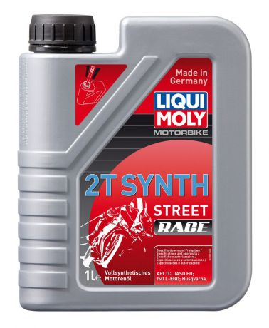 Масло моторное Liqui Moly "Motorbike 2T Synth Street Race", синтетическое, 1 л