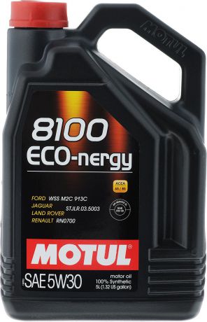 Масло моторное Motul "8100 Eco-nergy", синтетическое, 5W-30, 5 л