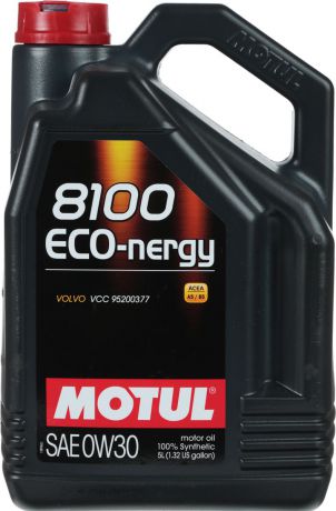 Масло моторное Motul "8100 Eco-Nergy", синтетическое, 0W-30, 5 л
