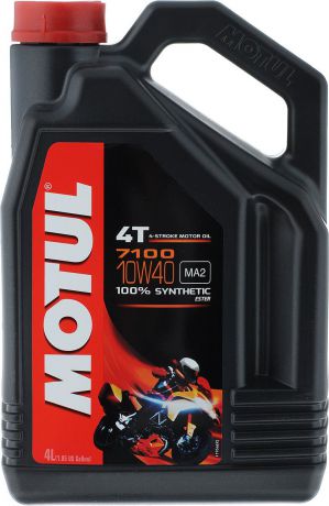 Масло моторное Motul "7100 4T", синтетическое, 10W-40, 4 л