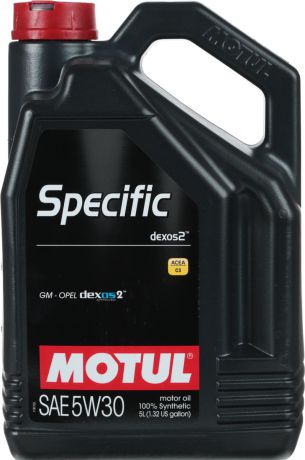 Масло моторное Motul "Specific Dexos2", синтетическое, 5W-30, 5 л