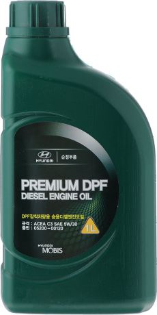 Масло моторное Hyundai / KIA "Premium DPF Diesel", синтетическое, класс вязкости 5W30, 1 л