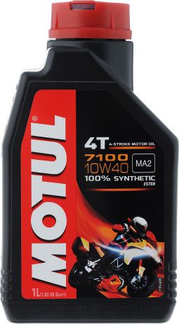 Масло моторное Motul "7100 4T", синтетическое, 10W-40, 1 л