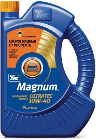 Масло моторное ТНК "Magnum Ultratec", полусинтетическое, класс вязкости 10W-40, 4 л