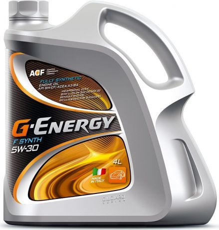 Масло моторное G-Energy "F Synth", 5W-30, API SM/CF, ACEA A3/B4, синтетическое, 4 л