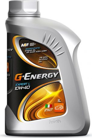 Масло моторное G-Energy "Expert L", 10W-40, API SL/CF, ACEA A3/B3/B4, полусинтетическое, 1 л