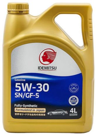 Масло моторное "IDEMITSU", SAE 5W-30, API SN/GF, синтетическое, 4 л