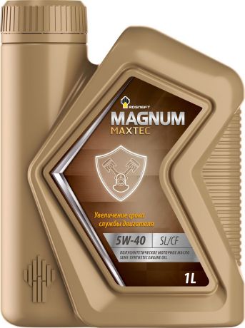 Масло моторное Роснефть "Magnum Maxtec", полусинтетическое, 5W-40, 1 л