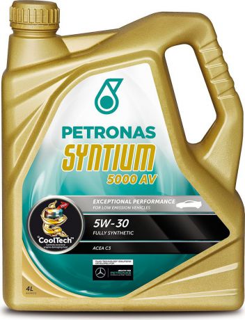Масло моторное Petronas "Syntium 5000 AV", синтетическое, 5W-30, 4 л