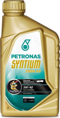 Масло моторное Petronas "Syntium 3000 AV", синтетическое, 5W-40, 1 л