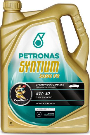 Масло моторное Petronas "Syntium 3000 FR", синтетическое, 5W-30, 5 л