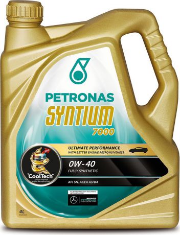 Масло моторное Petronas "Syntium 7000", синтетическое, 0W-40, 4 л