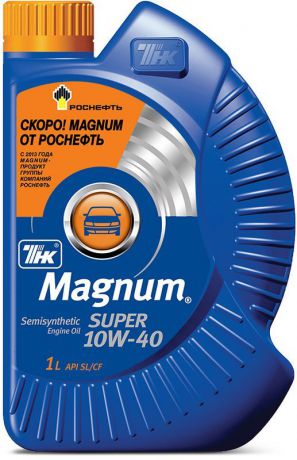 Масло моторное ТНК "Magnum Super", полусинтетическое, класс вязкости 10W-40, 1 л