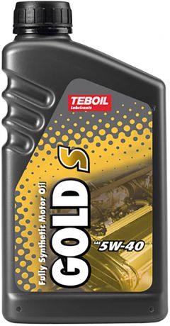 Масло моторное TEBOIL "GOLD S", синтетическое, SAE 5W-40, API SL/CF, 1 л