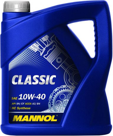 Масло моторное MANNOL "Classic", 10W-40, полусинтетическое, 5 л