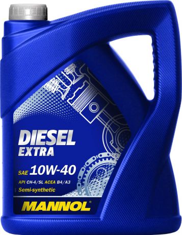 Масло моторное MANNOL "Diesel Extra", 10W-40, полусинтетическое, 5 л