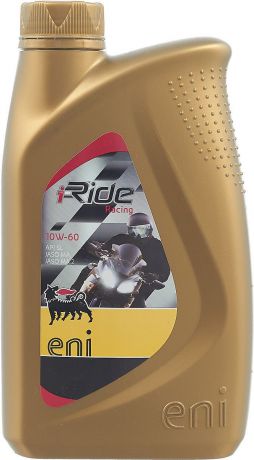 Моторное масло Eni i-Ride Racing, синтетическое, 10W60, API SG, JASO MA/MA2, 1 л