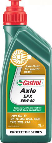 Масло трансмиссионное Castrol "Axle", для мостов, EPX 80W-90,1 л